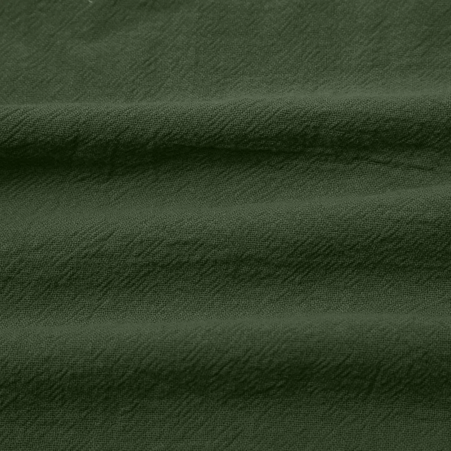 100% Linen Blouse with Floral Embroidery - Button Front Women's Top, Soft & Non-See-Through, Versatile Colors