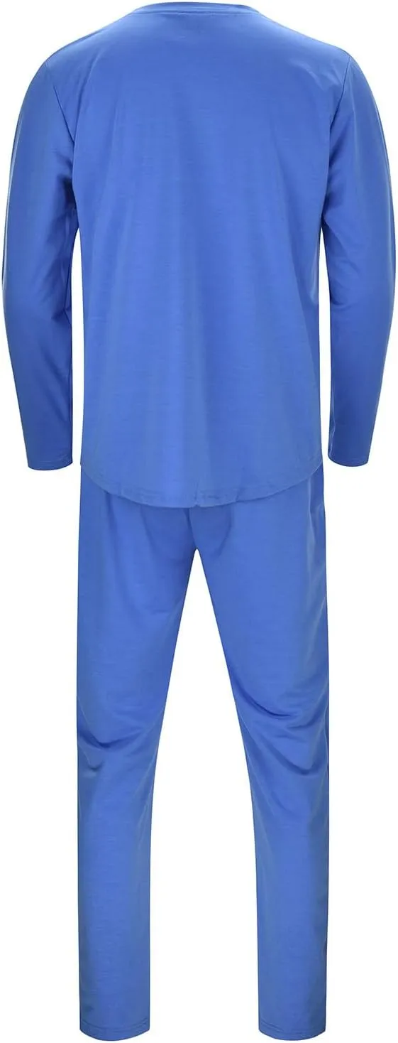 2023 Men's Tracksuit 2 Piece Long Sleeve Pullover Sweatpants Jogging Sets Stylish Plain Track Suit Athletic Casual Sweatsuit