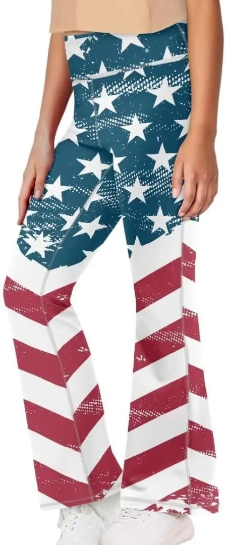 5-14 Bell Bottoms for Girls Cute Yoga Pants for Girls Flare Leggings Kid