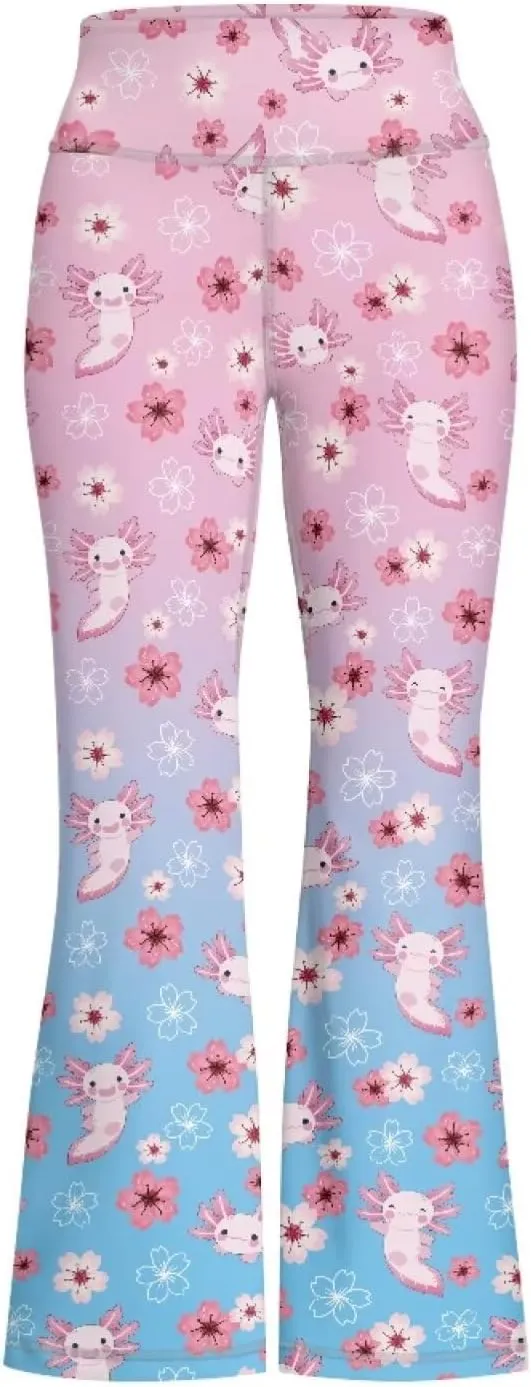 5-14 Bell Bottoms for Girls Cute Yoga Pants for Girls Flare Leggings Kid