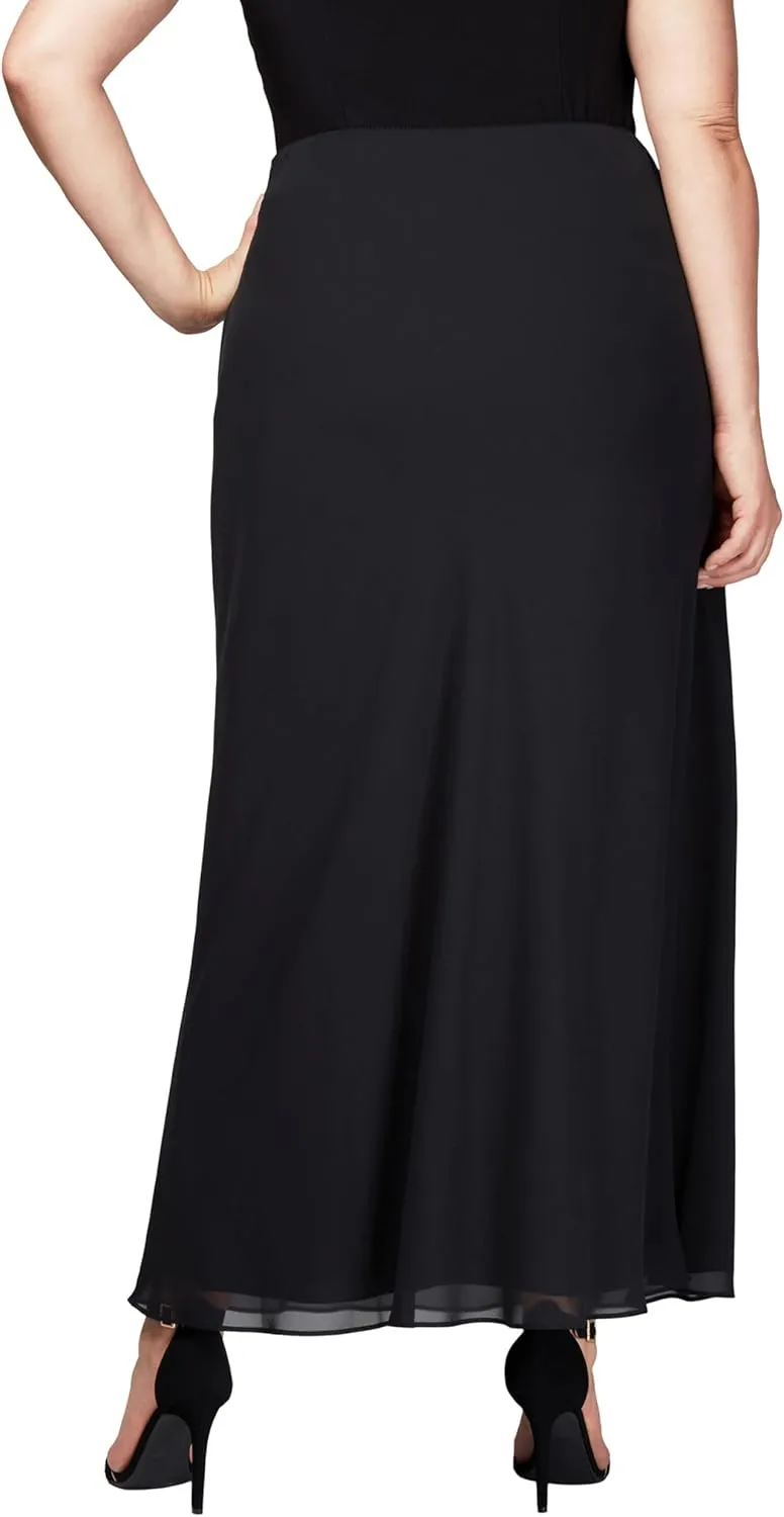 Alex Evenings Women's Plus Size Long Formal Skirt