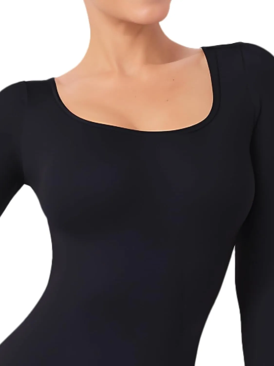Baetty Long Sleeve Romper Bodysuit Women Yoga Sports Jumpsuits Workout Ribbed