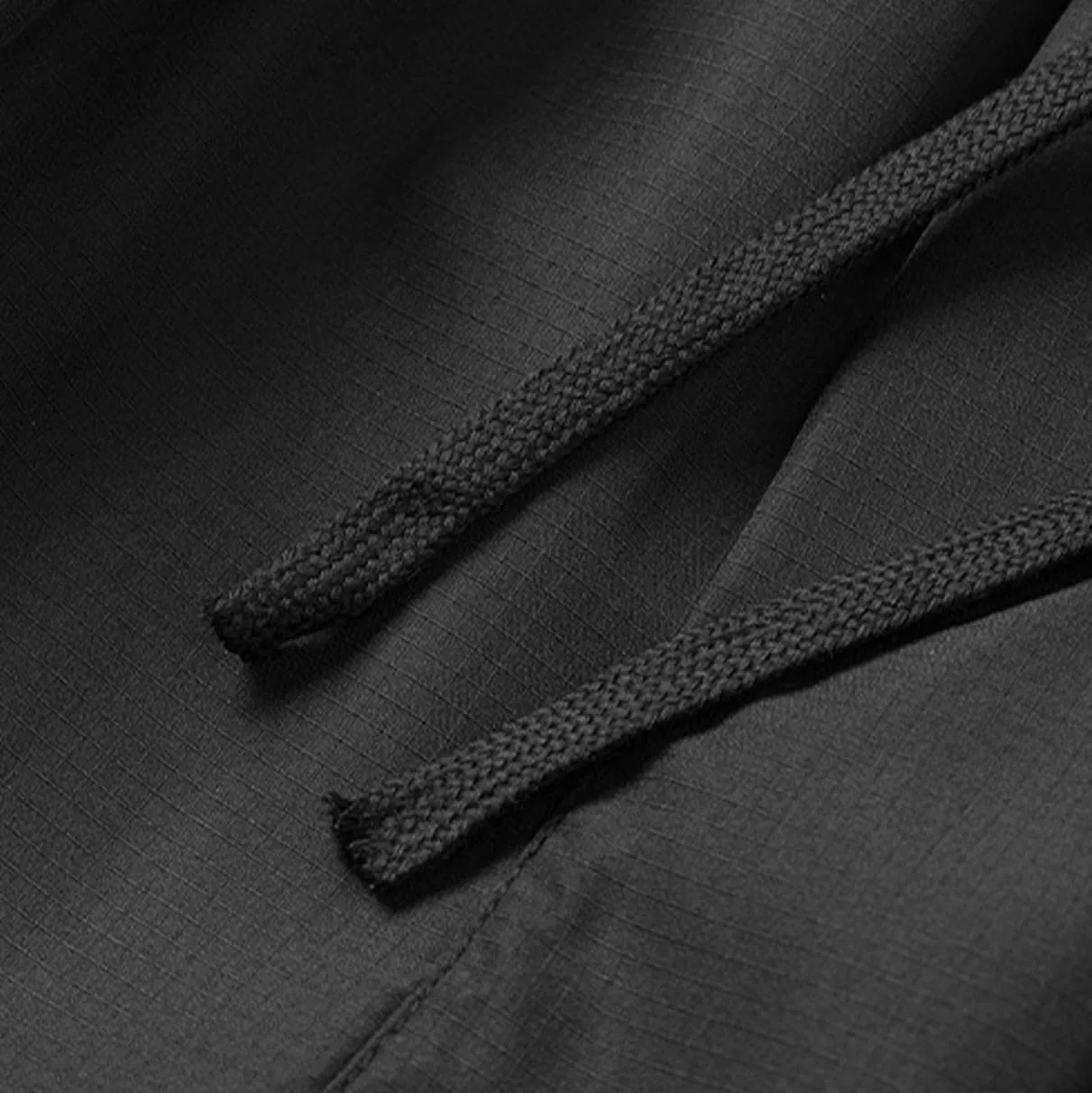 Baggy Cargo Pants Men Multi-Pockets Solid Color Hiking Pants Elastic Waist Drawstring Outdoor Pants Straight Leg Pants