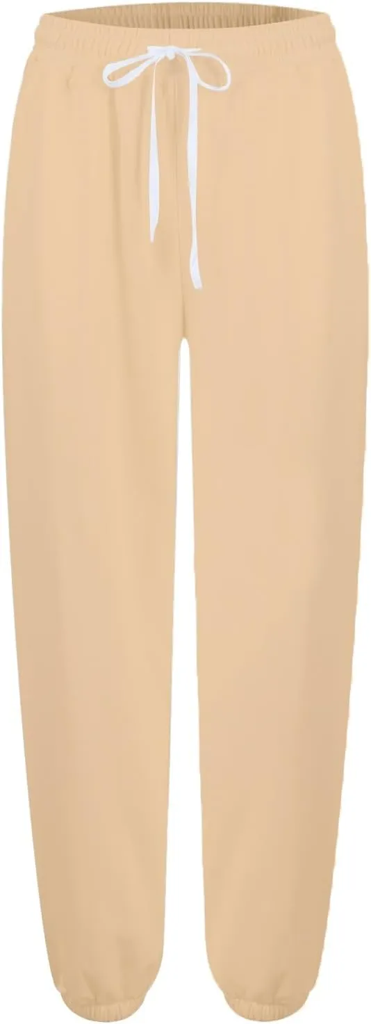 Baggy Sweatpants for Women with Pockets Ladies Lounge Pajams Running Sweat Pants Joggers Fall Clothes Outfits 2025