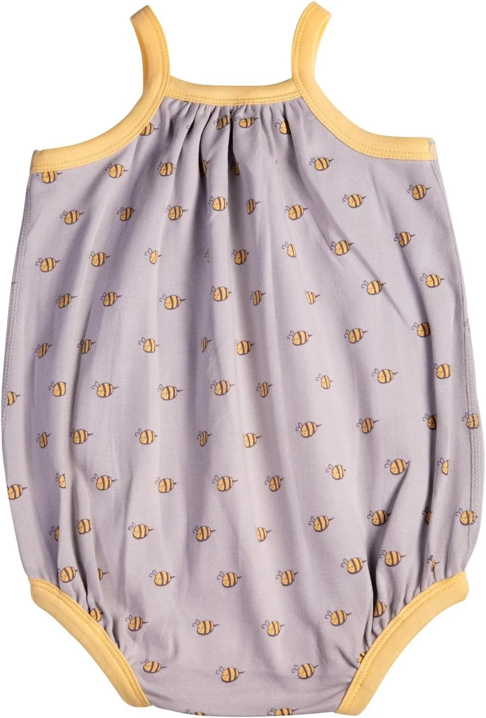 BeeCotton Baby Girl 100% Organic Cotton Bee Bubblesuits/Jumpsuits/Jumpers