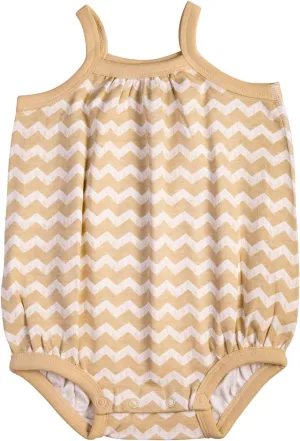 BeeCotton Baby Girl 100% Organic Cotton Chevron Bubblesuits/Jumpsuits/Jumpers