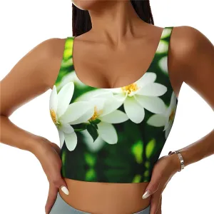 Blooming Jasmine Women's Sexy Sports Vest Sleeveless Athletic Gym T-Shirts Vest U-Shaped Back Quick Dry Top