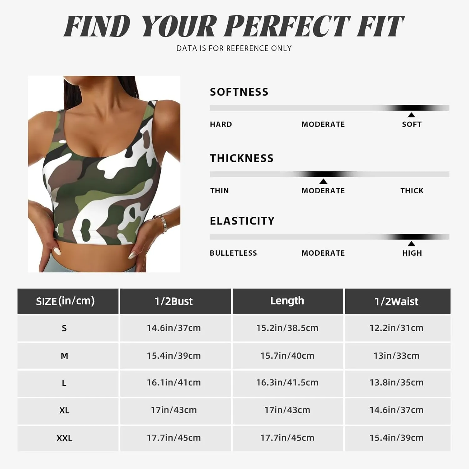 Camouflage Women's Sexy Sports Vest Sleeveless Athletic Gym T-Shirts Vest U-Shaped Back Quick Dry Top