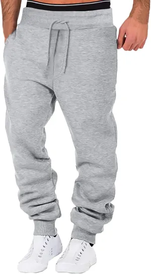 Cargo Pants for Men Big and Tall Casual Loose Jogger Pants High Street Sports Outdoor Running Sweater Trousers Cargo