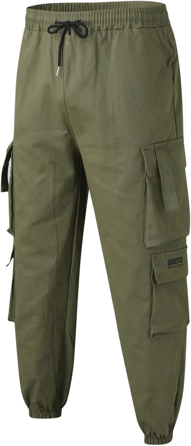Cargo Pants for Men Relaxed Fit Workout Athletic Pants Sweatpants for Men with Pockets Men's Slim Joggers Gym Workout