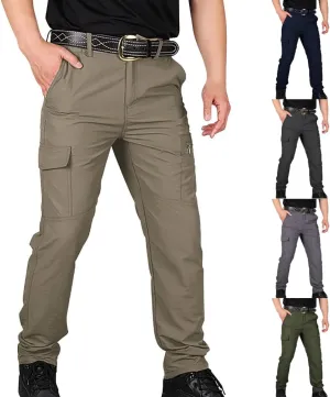 Cargo Pants for Men,Stretch Lightweight Hiking Pants Quick Dry Workout Pants Flex Ripstop Tactical Pants with Pockets
