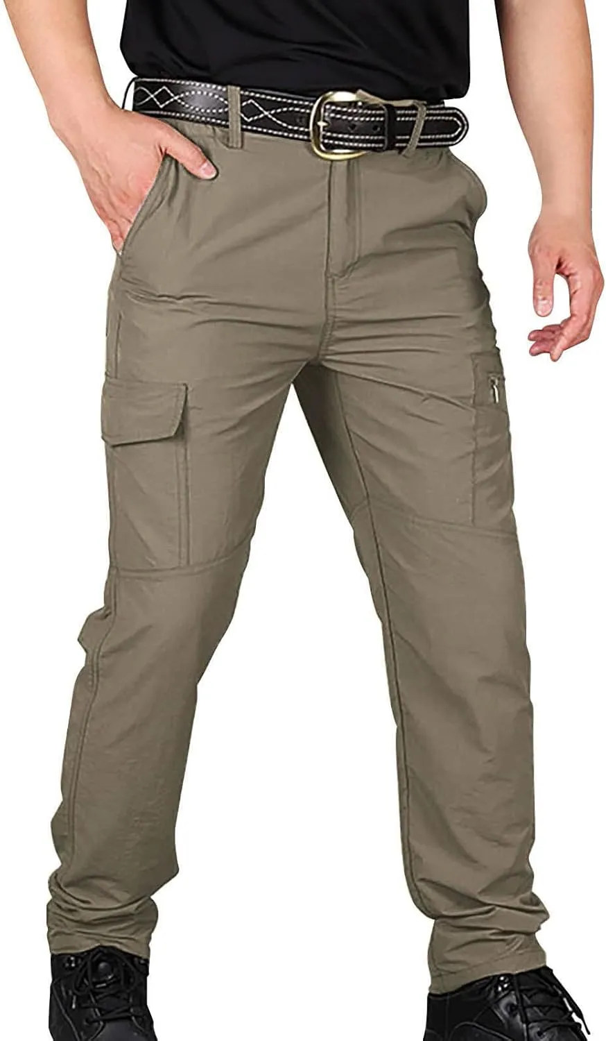 Cargo Pants for Men,Stretch Lightweight Hiking Pants Quick Dry Workout Pants Flex Ripstop Tactical Pants with Pockets