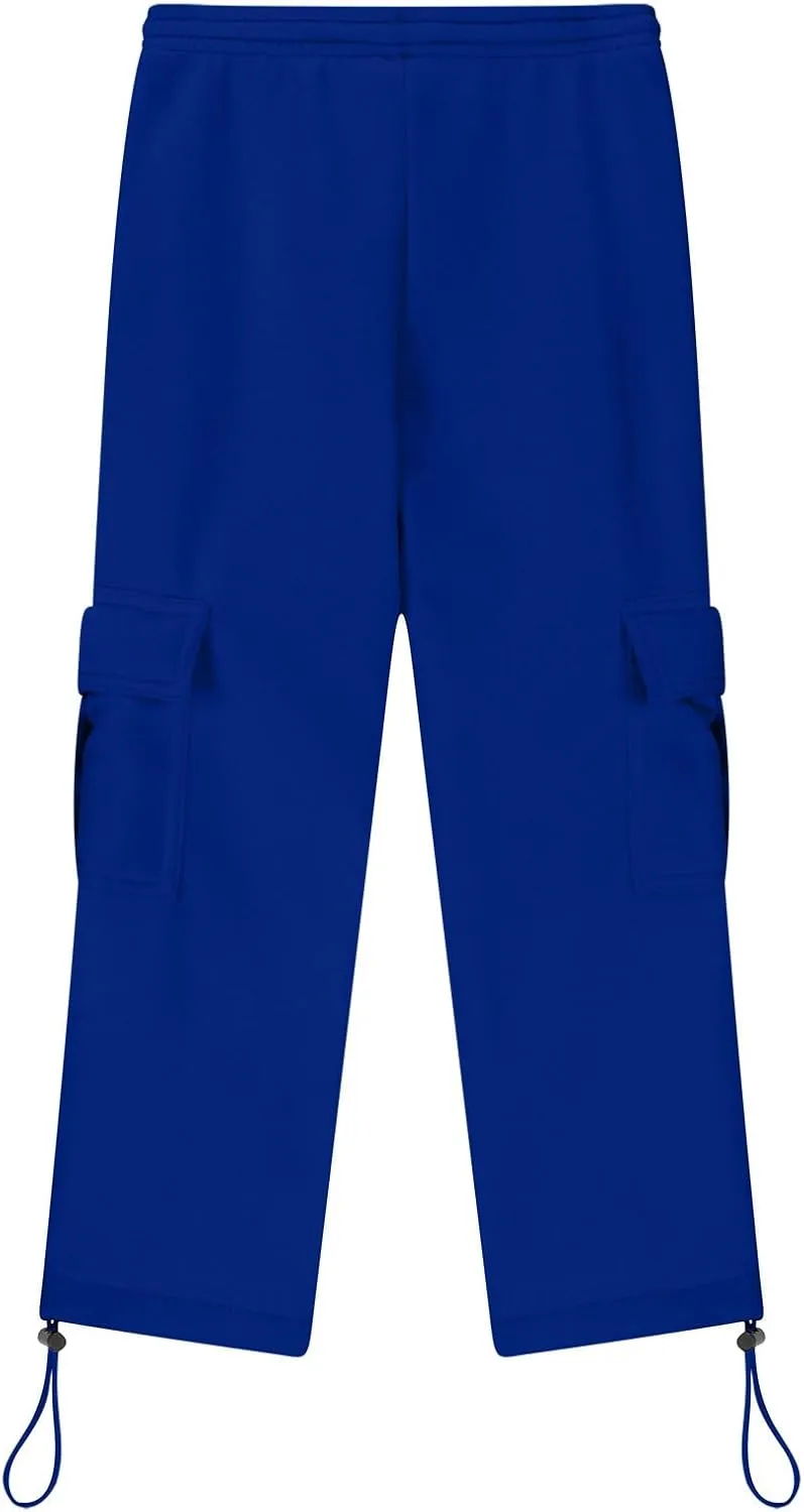 Cargo Sweatpants for Teen Boys Casual Elastic Waist Drawstring Sweat Pants Teens Active Workout Joggers with Pockets