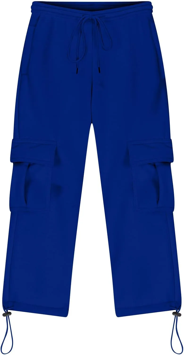 Cargo Sweatpants for Teen Boys Casual Elastic Waist Drawstring Sweat Pants Teens Active Workout Joggers with Pockets