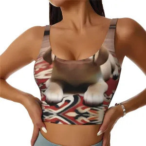 Carpet Puppy Women's Sexy Sports Vest Sleeveless Athletic Gym T-Shirts Vest U-Shaped Back Quick Dry Top