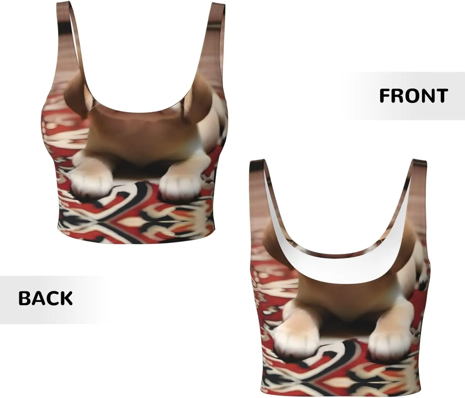 Carpet Puppy Women's Sexy Sports Vest Sleeveless Athletic Gym T-Shirts Vest U-Shaped Back Quick Dry Top