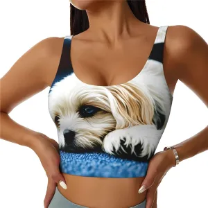 Carpet Puppy Women's Sexy Sports Vest Sleeveless Athletic Gym T-Shirts Vest U-Shaped Back Quick Dry Top