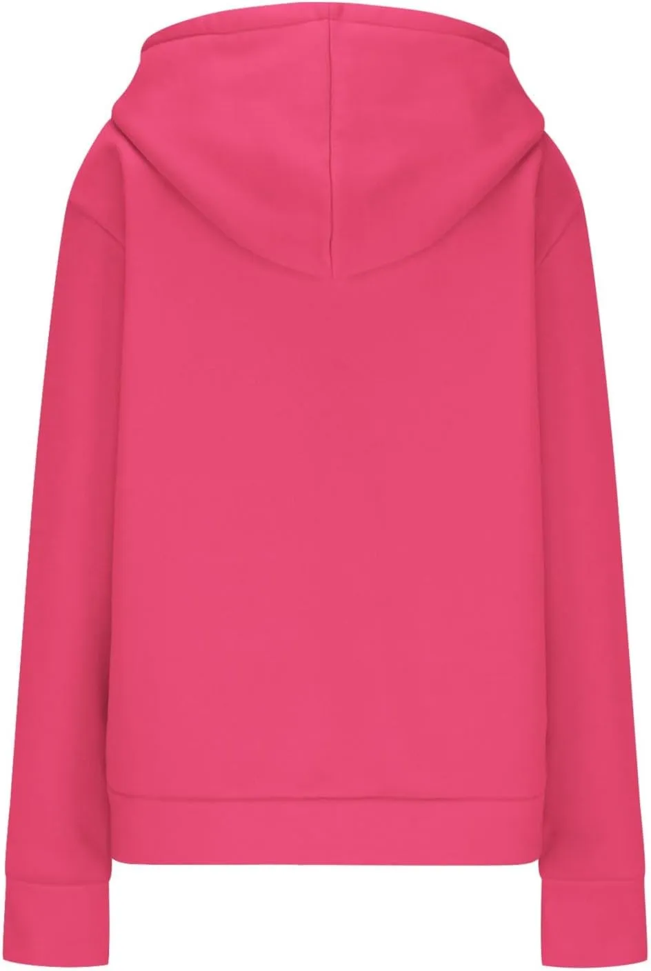 Casual Oversized Hoodies for Women Full Zip Long Sleeve Athletic Hooded Jackets 2024 Fall Drawstring Sweatshirts Tops