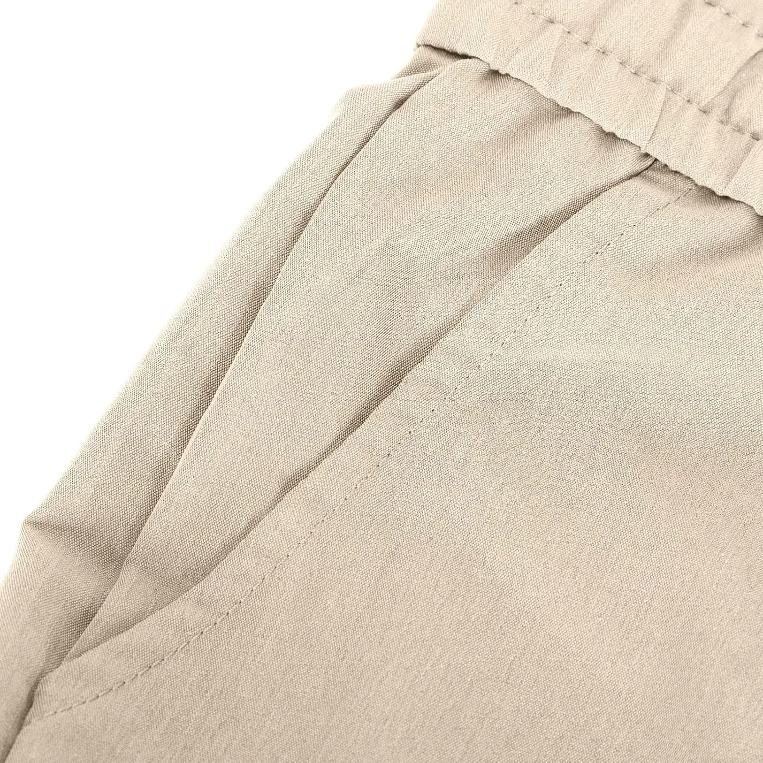 Casual Pants for Men Stretch Dress Pants Khaki Slim Fit Pants Solid Drawstring Waist Pants Golf Pants with Pockets