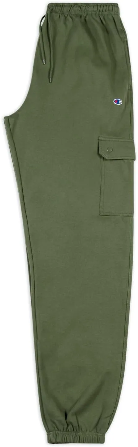 Champion Cargo Sweatpants for Men Big and Tall – Fleece Jogger Sweatpants
