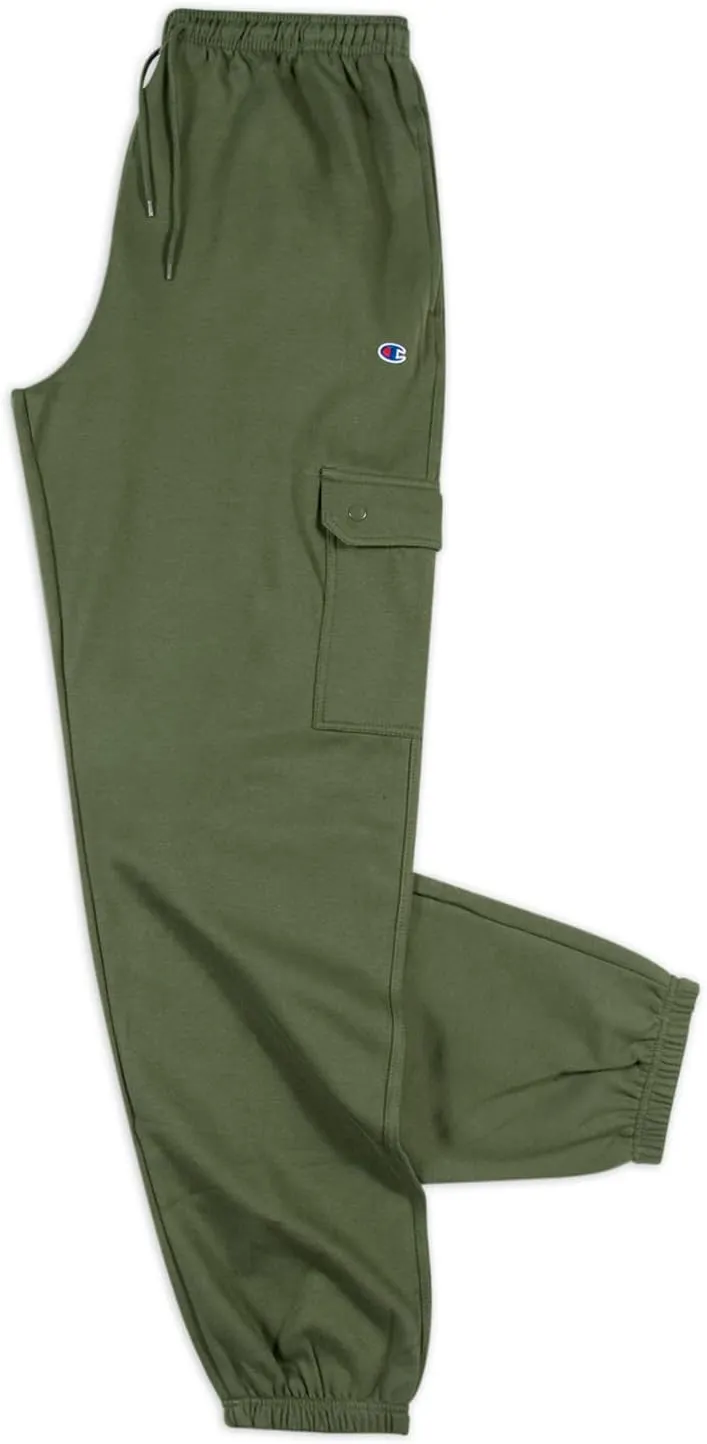 Champion Cargo Sweatpants for Men Big and Tall – Fleece Jogger Sweatpants