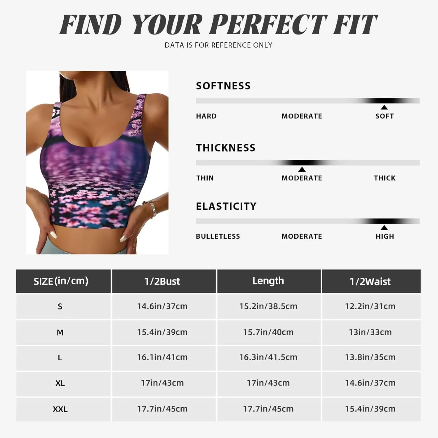 Cherry Blossom Lake Women's Sexy Sports Vest Sleeveless Athletic Gym T-Shirts Vest U-Shaped Back Quick Dry Top