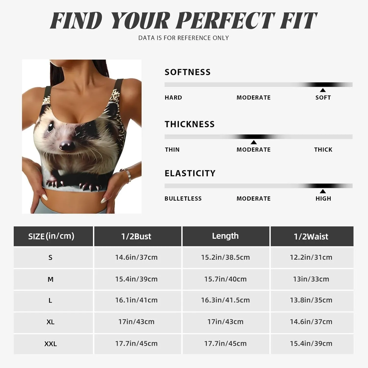 Cute Hedgehog Women's Sexy Sports Vest Sleeveless Athletic Gym T-Shirts Vest U-Shaped Back Quick Dry Top