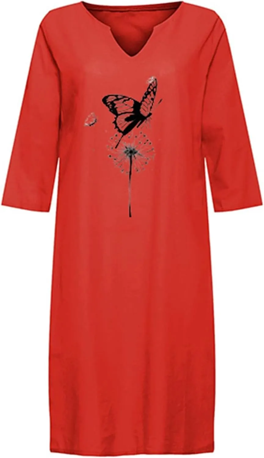 Elegant Dresses for Women Short Sleeve V Neck Beach Dress Workout Dresses for Women Summer Dresses for Women 2024