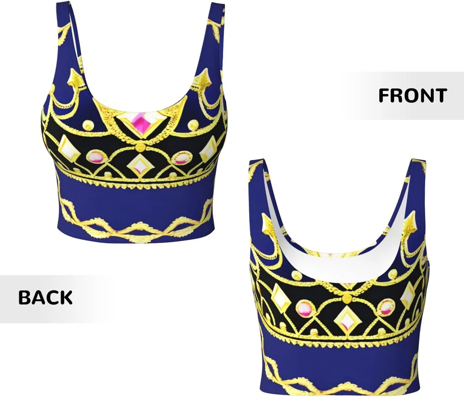 Fantasy Tiara Women's Sexy Sports Vest Sleeveless Athletic Gym T-Shirts Vest U-Shaped Back Quick Dry Top