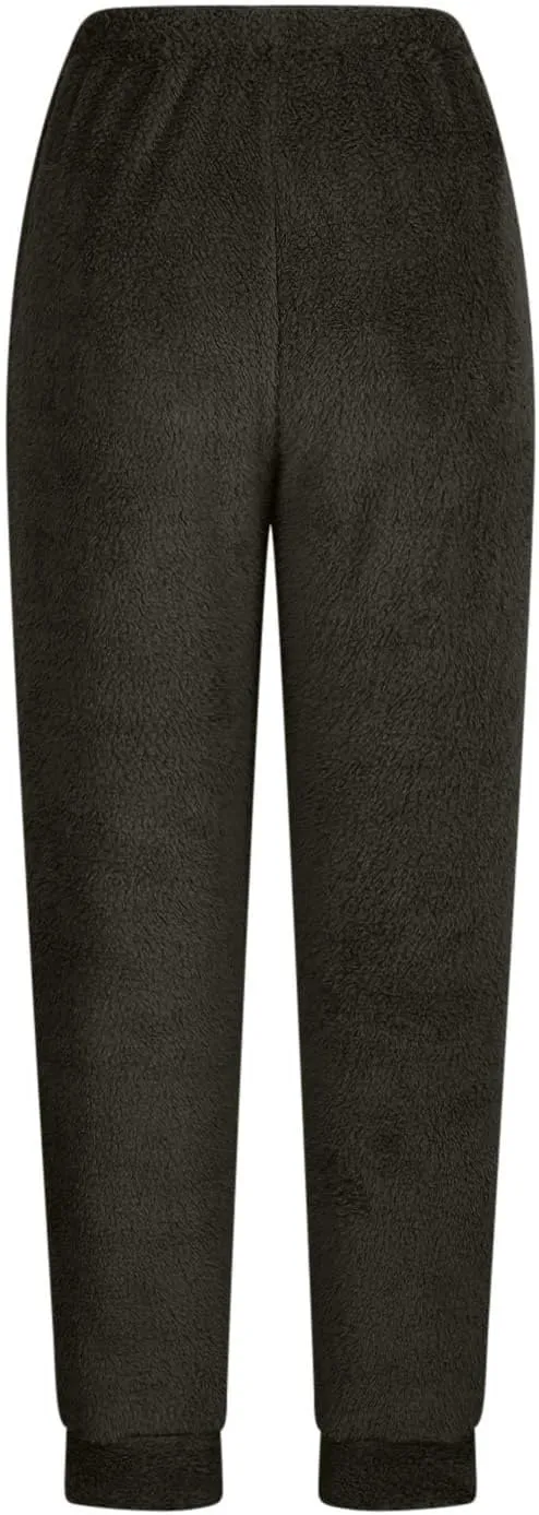 Fleece Sherpa Pajama Pants for Women 2024 Casual Fuzzy Warm Sweatpants Comfy Fluffy Lounge Sleepwear with Pockets