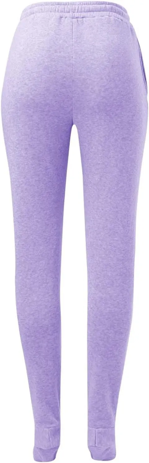 Footed Pajamas for Women 2024 Casual Loose Elastic Waist Fleece Sweatpants Winter Soft Comfy Warm Sleepwear Trousers