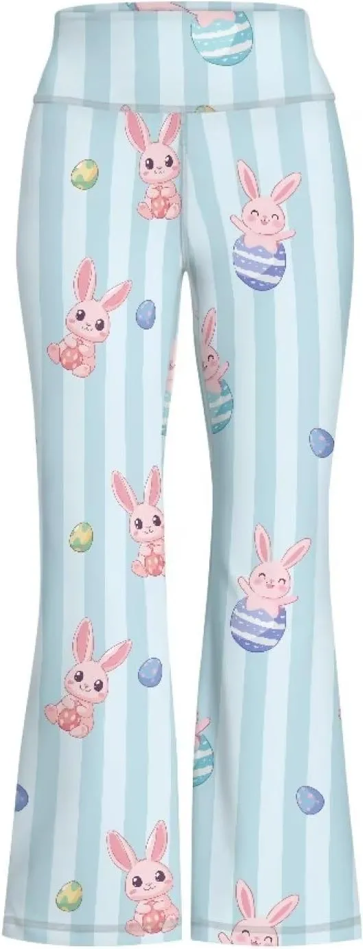 Girls Leggings Wide Leg High-Waisted Flared Pants Kids Stylish Casual Bell Bottoms 5-14 Years