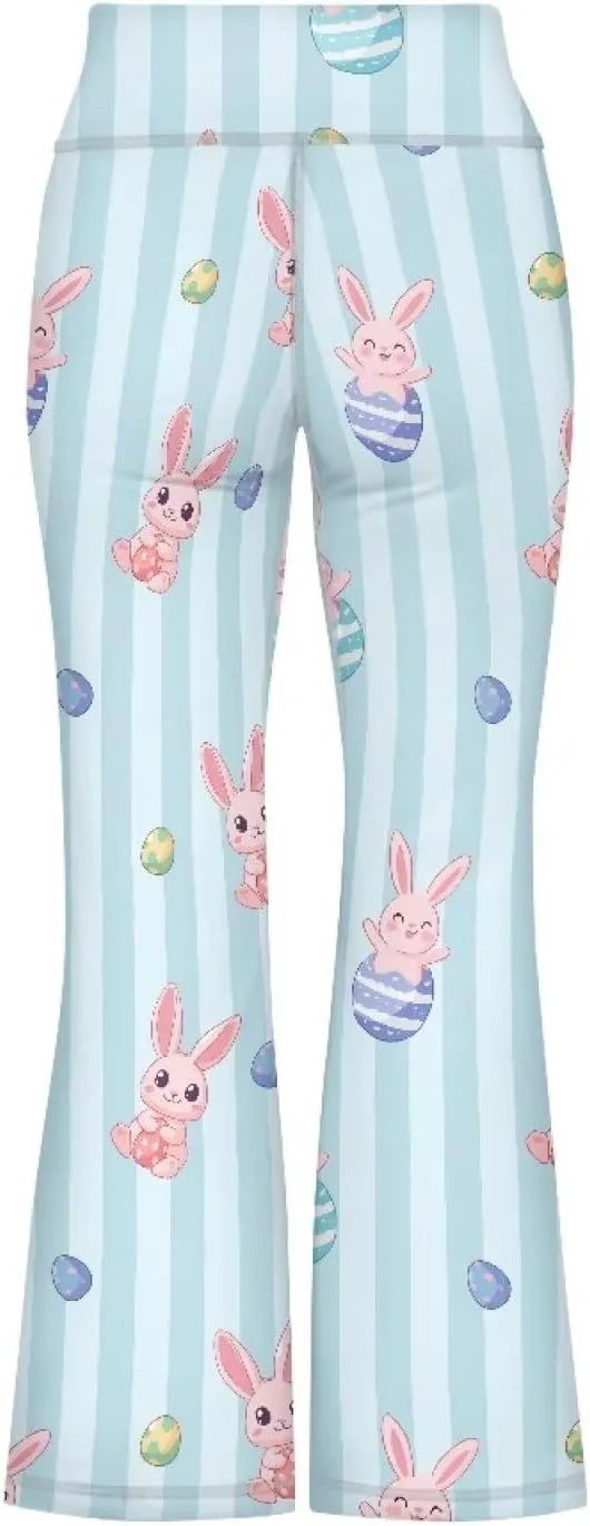 Girls Leggings Wide Leg High-Waisted Flared Pants Kids Stylish Casual Bell Bottoms 5-14 Years