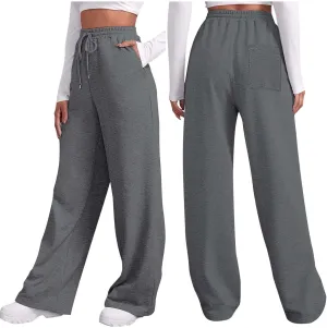 High Waisted Sweatpants for Women Baggy Lounge Bottoms High Waisted Solid Casual Joggers Pants Womens Trousers