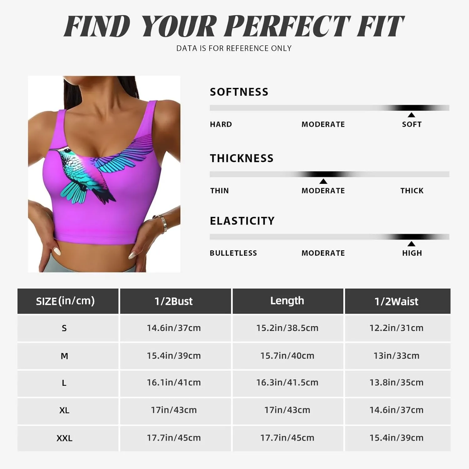 Hummingbird with Wings Women's Sexy Sports Vest Sleeveless Athletic Gym T-Shirts Vest U-Shaped Back Quick Dry Top