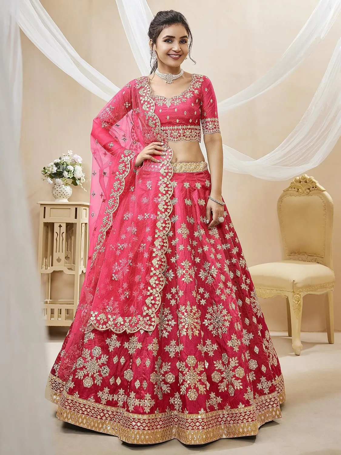 Indian Bridal Lehenga Chaniya Choli for Women Readymade Navratri Wedding Partywear Ready to wear ANG-500