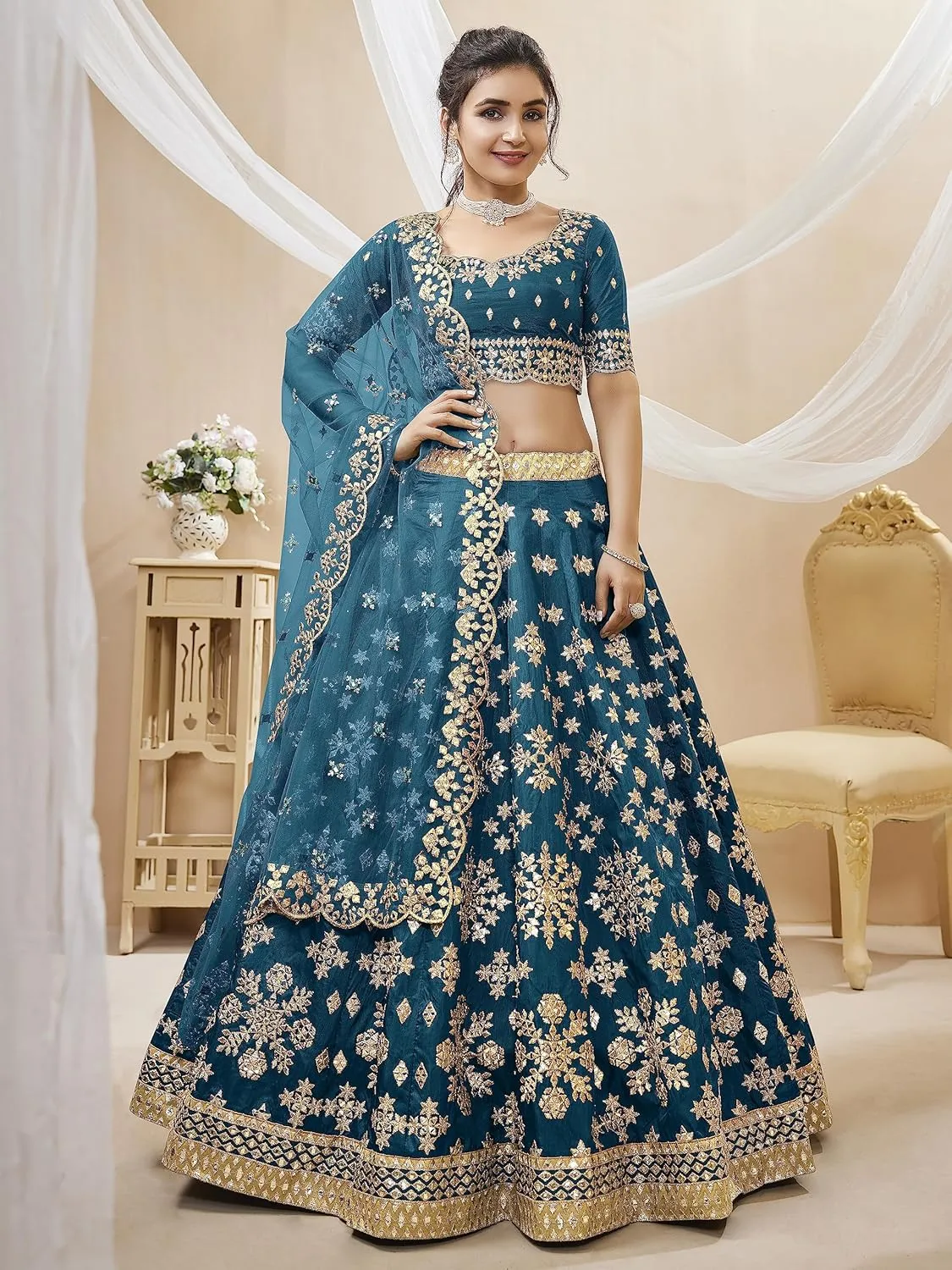 Indian Bridal Lehenga Chaniya Choli for Women Readymade Navratri Wedding Partywear Ready to wear ANG-500