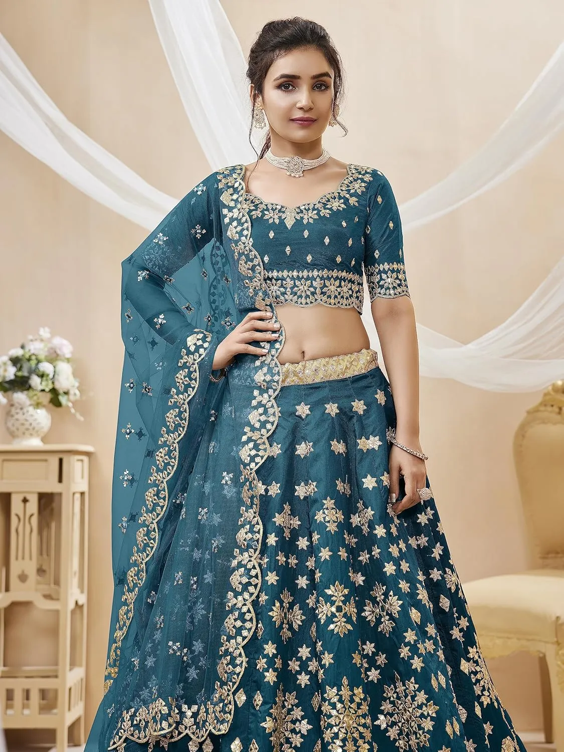 Indian Bridal Lehenga Chaniya Choli for Women Readymade Navratri Wedding Partywear Ready to wear ANG-500