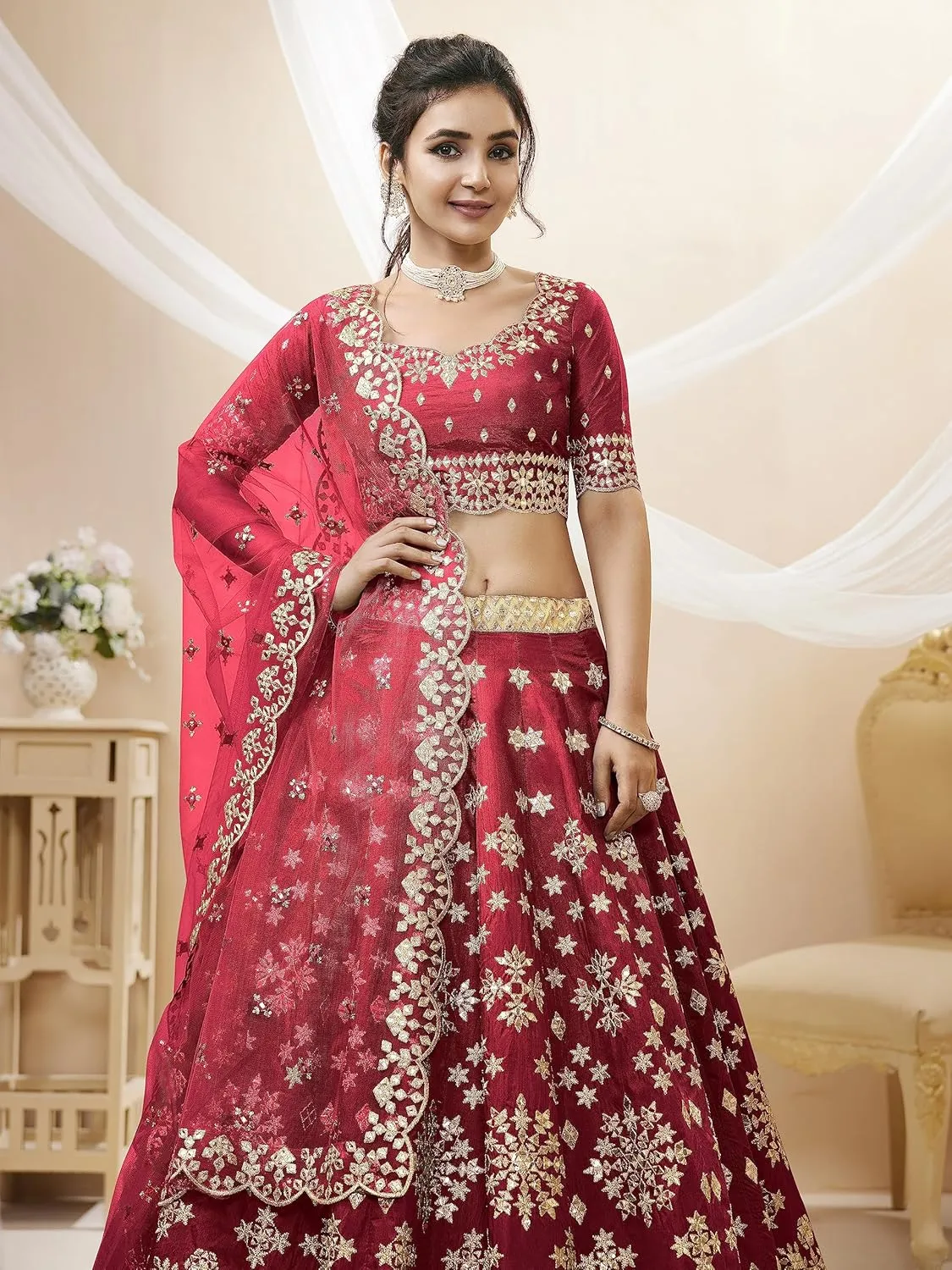 Indian Bridal Lehenga Chaniya Choli for Women Readymade Navratri Wedding Partywear Ready to wear ANG-500