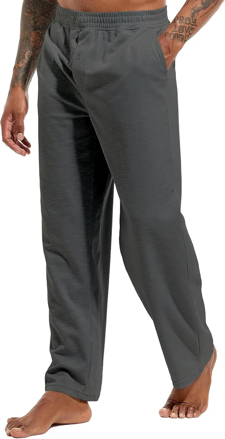 Inner Wish Men's Pajama Pant, Soft Mens Lounge Pants Sleep Bottoms with Pockets Drawstring