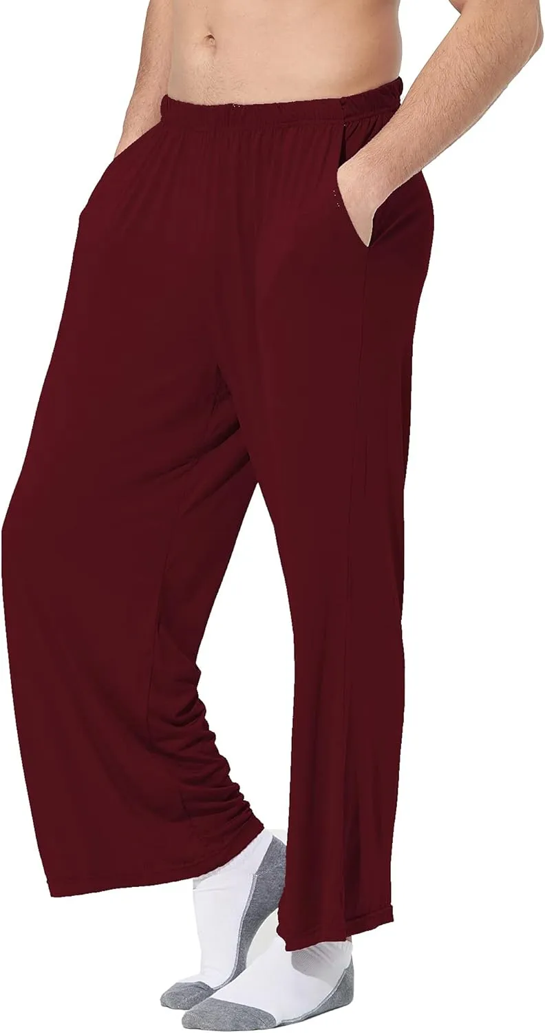 JOINFUN Mens Cotton Pajama Pants, Soft Lounge Pants with Pockets Elastic Sleep Pj Bottoms