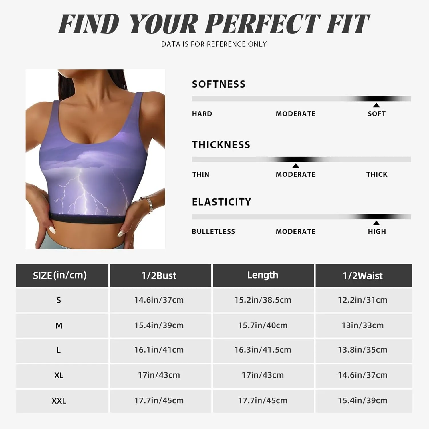 Lightning Storm Women's Sexy Sports Vest Sleeveless Athletic Gym T-Shirts Vest U-Shaped Back Quick Dry Top