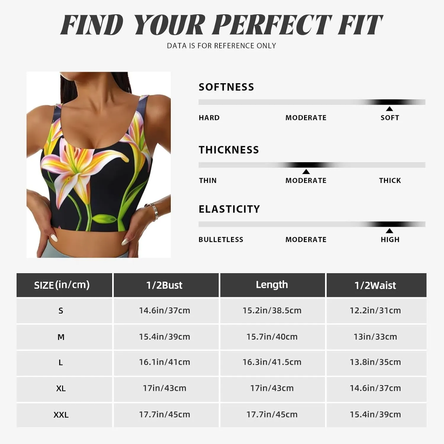 Lily Flower Women's Sexy Sports Vest Sleeveless Athletic Gym T-Shirts Vest U-Shaped Back Quick Dry Top