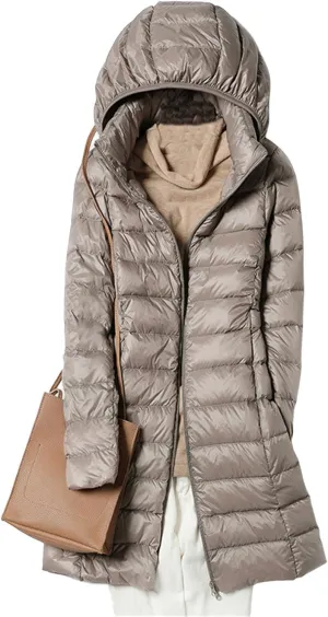 Long Puffer Vest Women Winter Ultra Light Long Down Vest Womens Outerwear Lightweight Quilted Jacket Down Coats