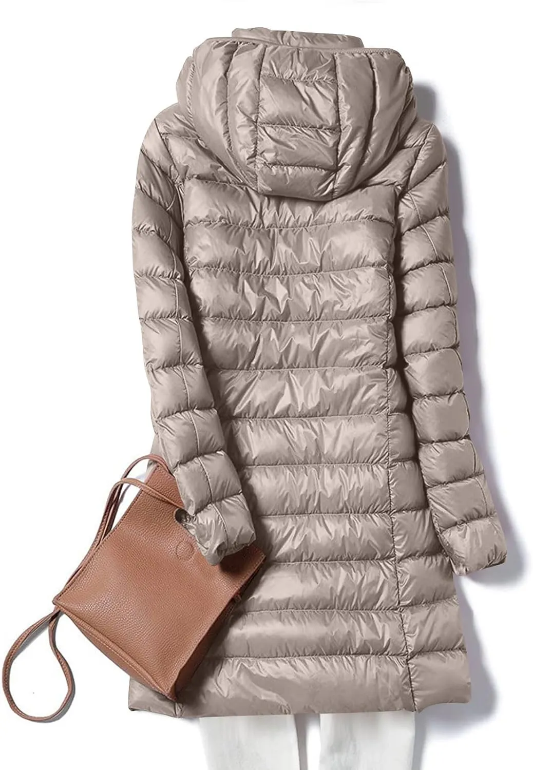 Long Puffer Vest Women Winter Ultra Light Long Down Vest Womens Outerwear Lightweight Quilted Jacket Down Coats