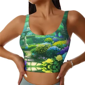 Magic Garden Women's Sexy Sports Vest Sleeveless Athletic Gym T-Shirts Vest U-Shaped Back Quick Dry Top