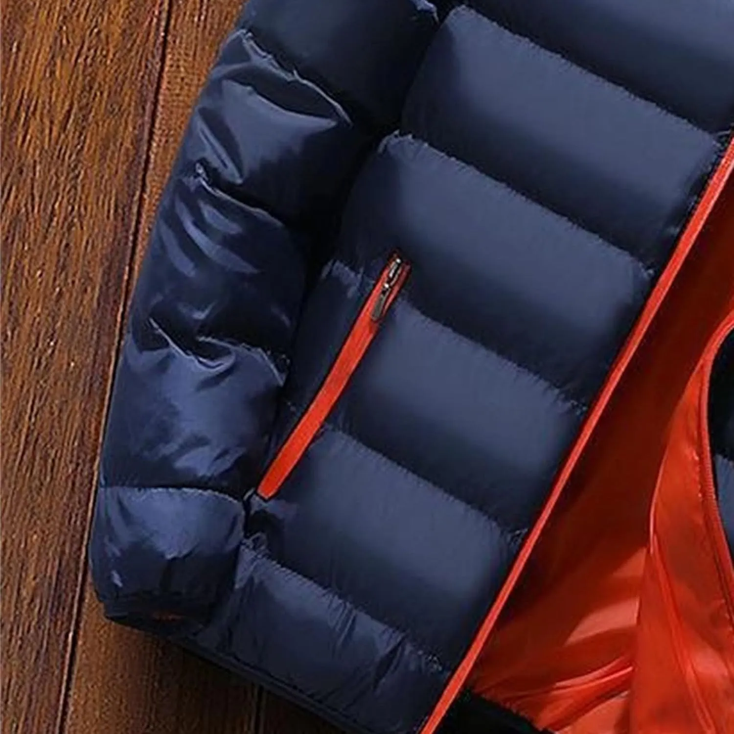 Maiyifu-GJ 2 Pack Men's Winter Puffer Jacket Lightweight Warm Windproof Down Coats Quilted Thicken Padded Coat Outerwear