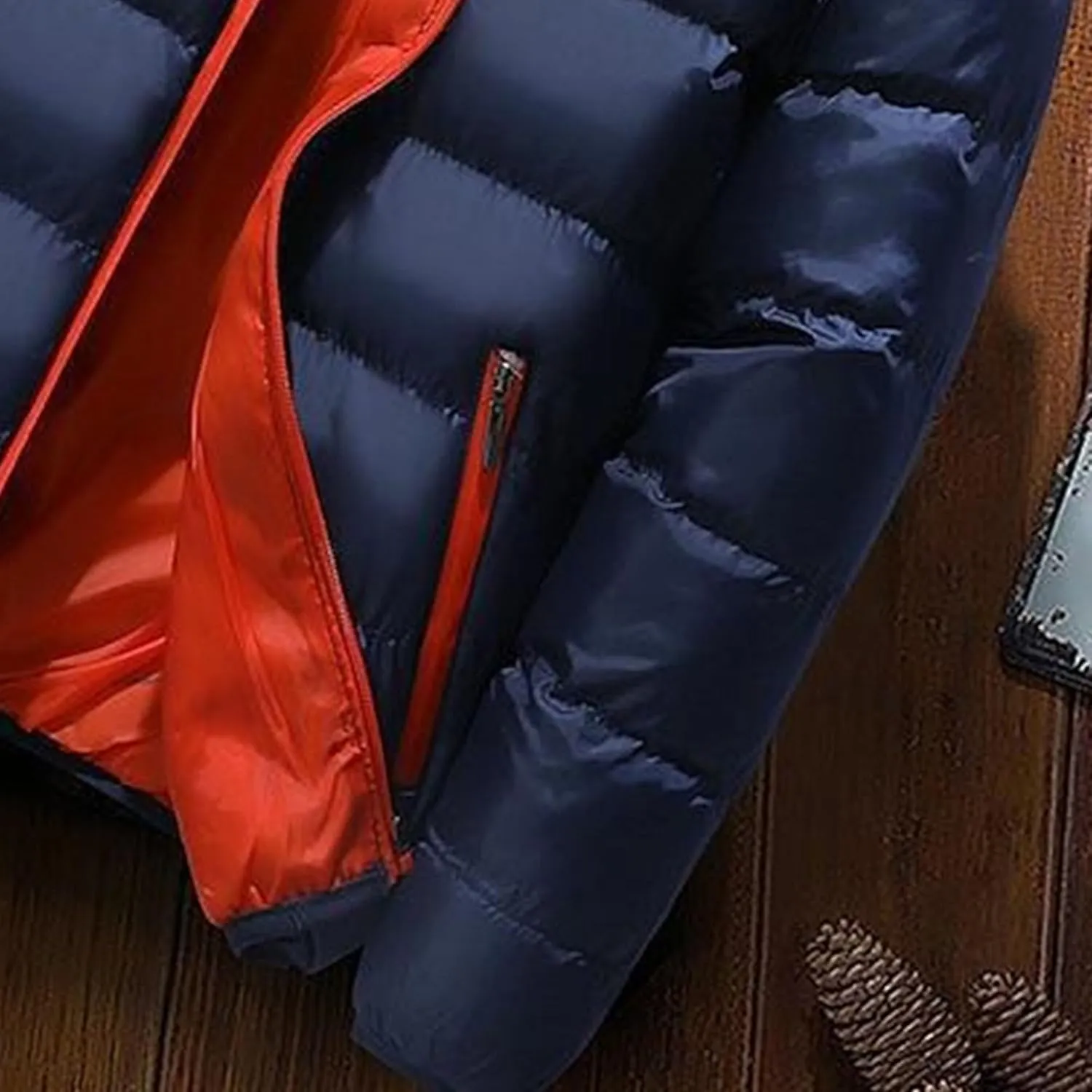 Maiyifu-GJ 2 Pack Men's Winter Puffer Jacket Lightweight Warm Windproof Down Coats Quilted Thicken Padded Coat Outerwear