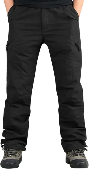 Men's Cargo Pants Mens Fashion Casual Multi Pocket Zipper Buckle Male Cargo Pants Outdoor Pants Tooling Pants