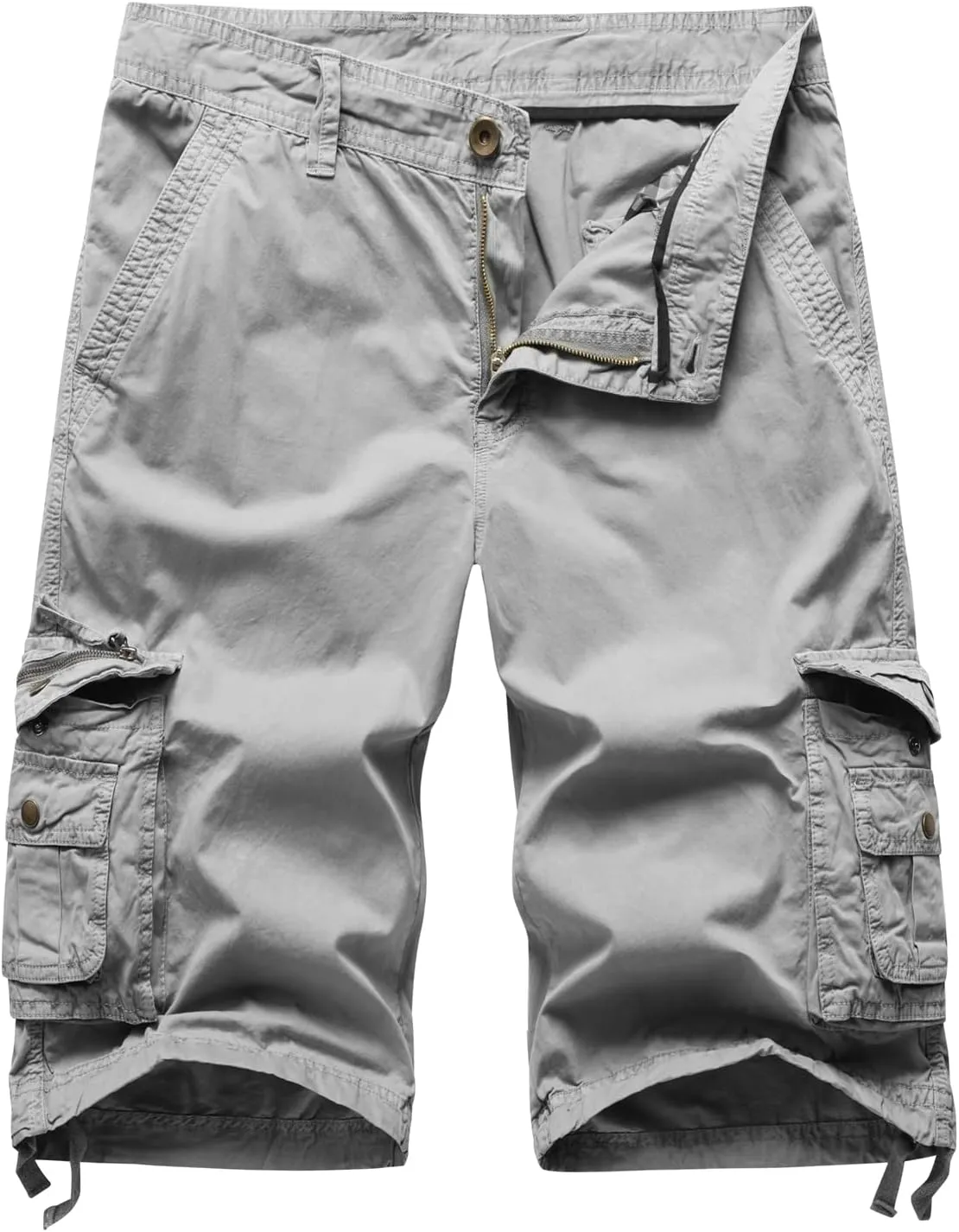 Mens Cargo Shorts Multi Pockets Twill Cotton Relaxed Fit Outdoor Camo Cargo Short for Men